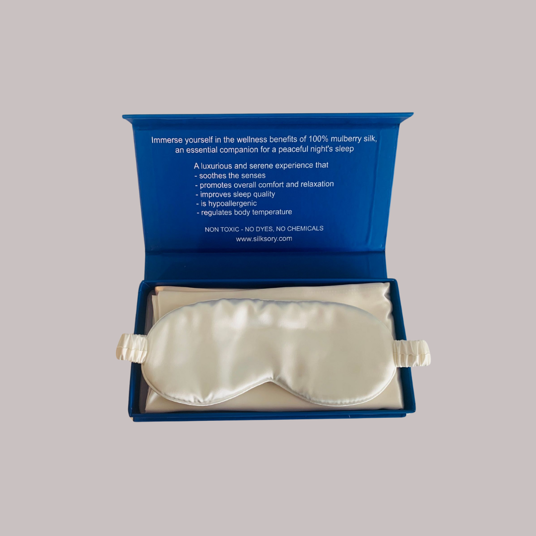 Silksory Luxurious 22 Momme Grade 6A Mulberry Silk Eye Mask