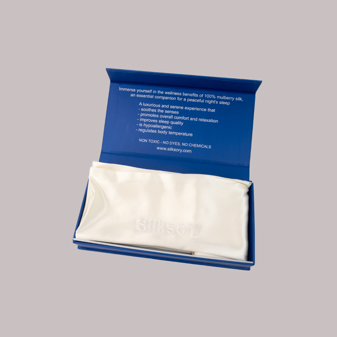 Silksory Luxurious Mulberry Silk 22 Momme Grade 6A Pillowcase